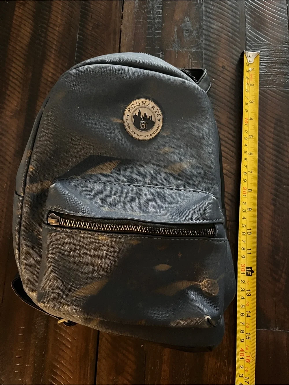 Harry Potter Hogwarts Bioworld Mini Backpack Wizarding World 2020 Navy & Gold